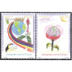 Panama 1203/04 2000 Soñando con el Futuro MNH