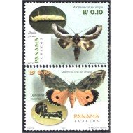 Panama 1205/06 2001 Mariposas con sus orugas MNH Panama 1205/06 2001 Mariposas con sus orugas MNH