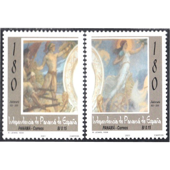 Panama 1214/15 2001 Tesoros Artísticos del Palacio de Garzas Independencia de Panama MNH Panama 1214/15 2001 Tesoros Artísticos del Palacio de Garzas Independencia de Panama MNH