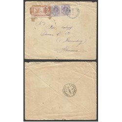 España Carta de Mallén (Zaragoza) a Nuremberg 1937 