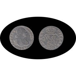 Carlos Carolus  IIII 2 Reales 1808 Madrid IG plata