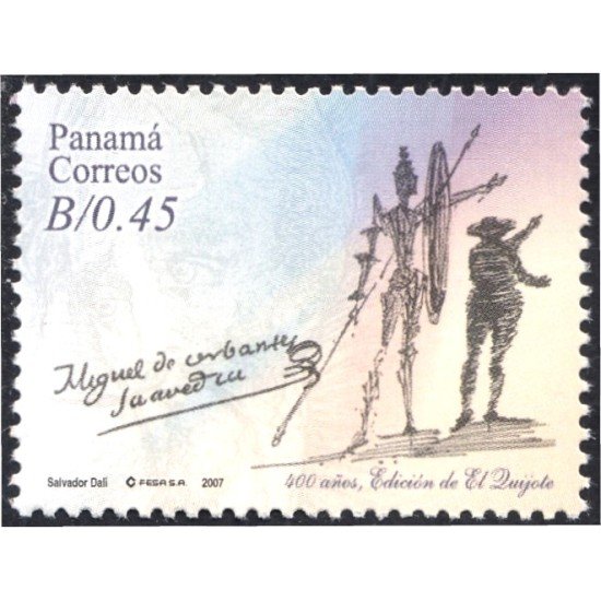 Panama 1247 2007 Quijote. Miguel de Cervantes MNH Panama 1247 2007 Quijote. Miguel de Cervantes MNH