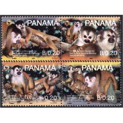 Panama 1249/52 2007 WWF Mono Ardilla MNH