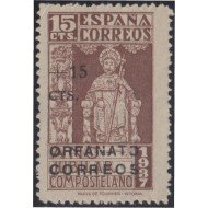 España Beneficencia Huérfanos Correos NE 33 1938 Año Compostelano MH España Beneficencia Huérfanos Correos NE 33 1938 Año Compostelano MH