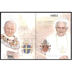 Panama HB 51 2007 Homenaje a SS. Juan Pablo II y Benedicto XVI MNH Panama HB 51 2007 Homenaje a SS. Juan Pablo II y Benedicto XVI MNH