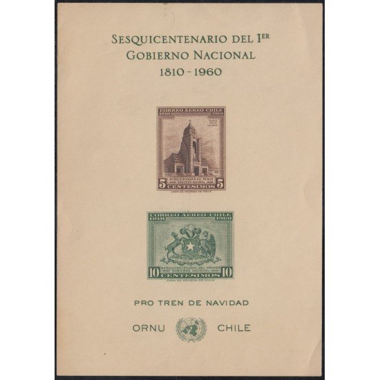 Chile HB 580a/81a 1960 150 Años el 1º Gobierno Nacional MNH