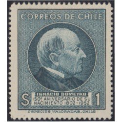 Chile 248 1954 150 Años del nacimiento de Ignacio Domeyko MNH 