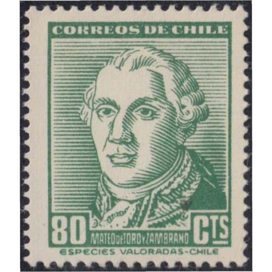 Chile 250 1954 Mateo del Toro Zambrano MNH
