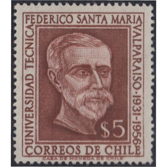 Chile 266 1957 Federico Santa María MNH Chile 266 1957 Federico Santa María MNH