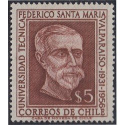 Chile 266 1957 Federico Santa María MH Chile 266 1957 Federico Santa María MH