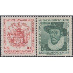 Chile 268/69 1958 4º Centenario de la Villa de Osorno MNH Chile 268/69 1958 4º Centenario de la Villa de Osorno MNH