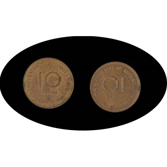 Cooperativa de Teixidors 10 centims Fundada en 1876