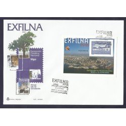 España 3816 2001 HB matasello  Sobre Primer Día Exfilna Vigo 2001