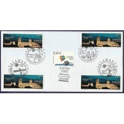 España 3813+3877 2001  sobre matasello Salamanca Ciudad Europea de la Cultura 