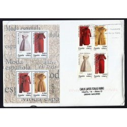 España 4354A-D 2007 Sobre circulado Balenciaga Moda Española