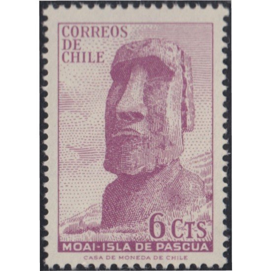 Chile 307 1965 Moai Isla de Pascua MNH