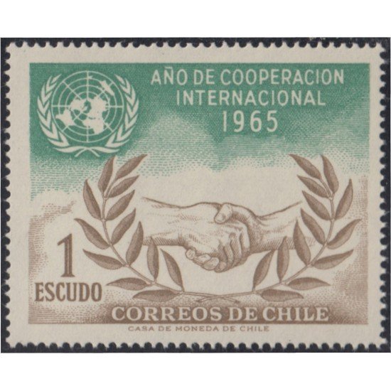 Chile 316 1966 Año de la cooperación Internacional MNH