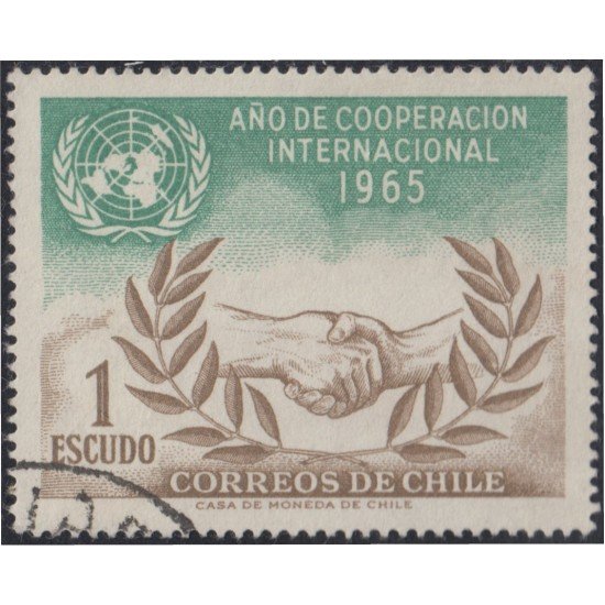 Chile 316 1966 Año de la cooperación Internacional usado