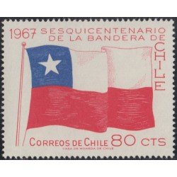 Chile 321 1967 150 Años de la Bandera Nacional MNH