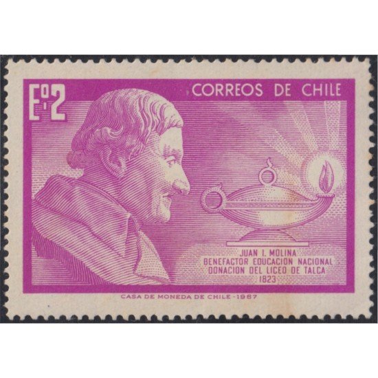 Chile 326 1968 Homenaje a Juan I. Molina MNH