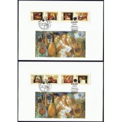 España 3925-3932C 2002 Medio Carnet matasello y Sobre Salamanca 2002 España 3925-3932C 2002 Medio Carnet matasello y Sobre Salamanca 2002