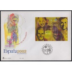 España 3948 2002 HB Sobre Primer Día matasello Expo Mundial Filatélica España 3948 2002 HB Sobre Primer Día matasello Expo Mundial Filatélica