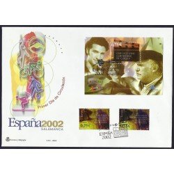 España 3944 2002 HB+ 3948 matasello Exposición Mundial Salamanca 2002 España 3944 2002 HB+ 3948 matasello Exposición Mundial Salamanca 2002