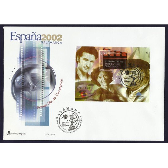 España 3944 2002 HB matasello Exposición Mundial Salamanca 2002