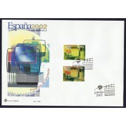 España 3945 2002 Sobre Primer Día matasellado Expo Mundial Filatélica