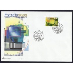 España 3945 2002 Sobre Primer Día matasellado Expo Mundial Filatélica