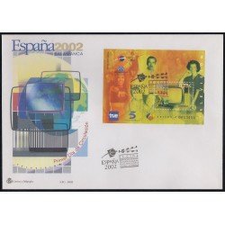 España 3945 HB Sobre Primer Día Expo Mundial Filatélica Salamanca 2002