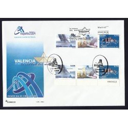 España 4092-4093 2004 Sobre Primer Día Exposición Mundial Valencia España 4092-4093 2004 Sobre Primer Día Exposición Mundial Valencia