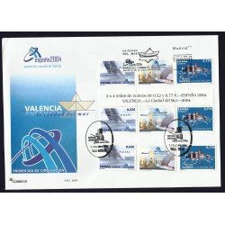 España 4092-4093 2004 Sobre Primer Día Exposición Mundial Valencia España 4092-4093 2004 Sobre Primer Día Exposición Mundial Valencia