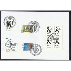 España 4073 2004 matasello Sobre Sobre Valencia CF Campeón de Liga 2004