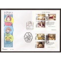 España 4060-4061 2004 matasello Sobre Primer Día La mujer y la lectura