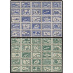 Chile 222/23 1948 Centenario de la publicación de la naturaleza de Claudio Gay M