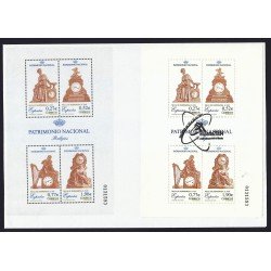 España 4071 2004  Hojita matasello Sobre Relojes Patrimonio de la Humanidad