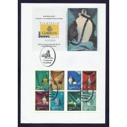 España 4102C 2004 Carnet matasello Sobre Exfilna Valladolid España 4102C 2004 Carnet matasello Sobre Exfilna Valladolid