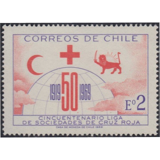 Chile 335 1969 Cruz Roja MNH