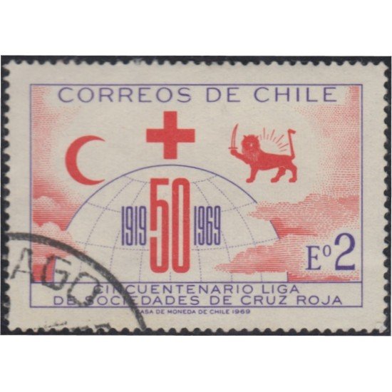 Chile 335 1969 Cruz Roja usado