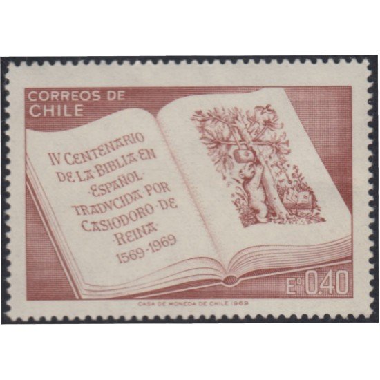 Chile 338 1969 4º Centenario de la Biblia en español MH