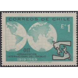 Chile 341 1969 Organización Internacional del trabajo MNH