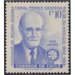 Chile 346 1970 100 Años del nacimiento de Paul Harris MNH