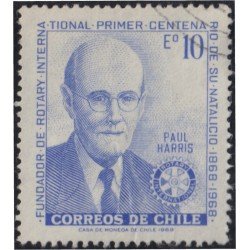 Chile 346 1970 100 Años del nacimiento de Paul Harris usado