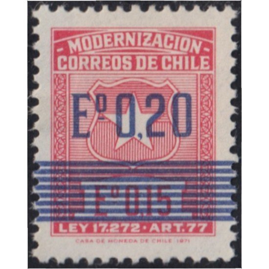 Chile 390 1972 Modernización de correos MNH