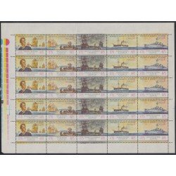 Chile 463/67 1975 Bicentenario del nacimiento de Loro Cochrane Minipliego MNH Chile 463/67 1975 Bicentenario del nacimiento de Loro Cochrane Minipliego MNH