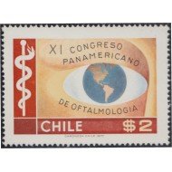 Chile 479 1977 XI Congreso panamericano de oftalmología MNH Chile 479 1977 XI Congreso panamericano de oftalmología MNH