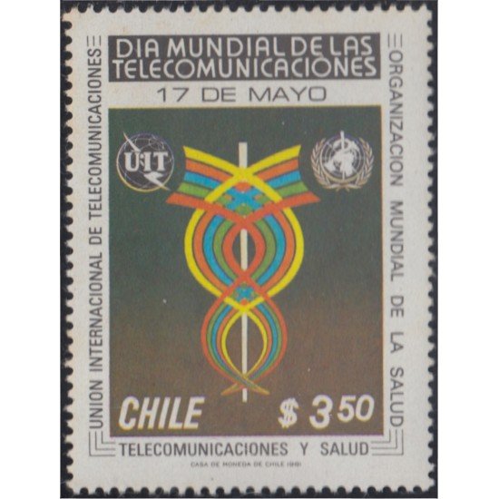 Chile 565 1981 Día Mundial de las Telecomunicaciones MNH Chile 565 1981 Día Mundial de las Telecomunicaciones MNH