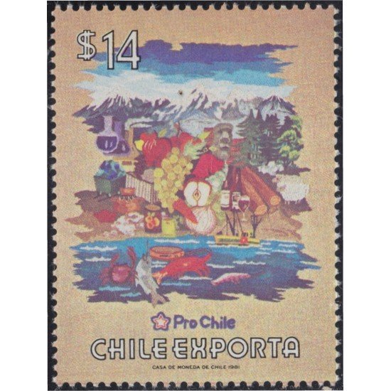 Chile 570 1981 Exportaciones nacionales MNH Chile 570 1981 Exportaciones nacionales MNH