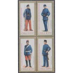 Chile 580/83 1981 Uniformes militares MNH